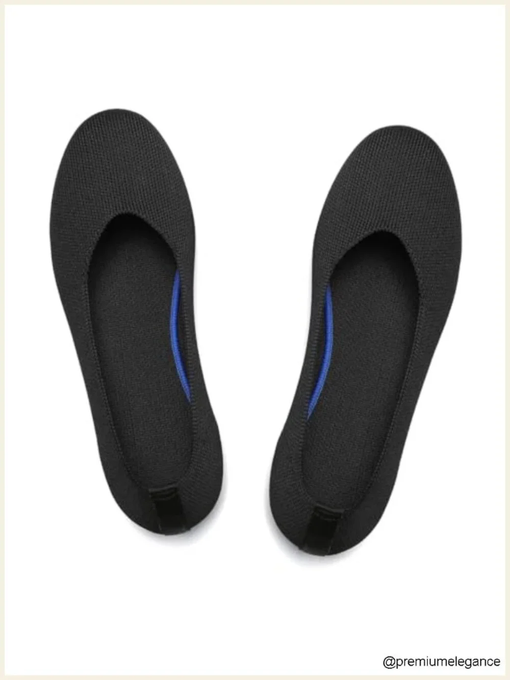 Stretchy Knit Ballet Flats - Machine Washable Slip On Shoes